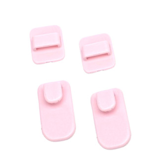 Кронштейн самоклеющийся держатель 2,5х5 см + 2,5х3 см 2 шт. Розовый