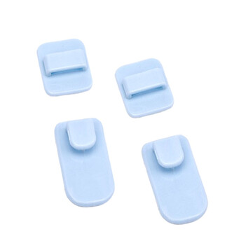 Кронштейн самоклеющийся держатель 2,5х5 см + 2,5х3 см 2 шт. Голубой