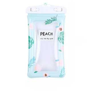 Водонепроницаемый чехол надувной 22х11 см 1 шт. Бирюзовый