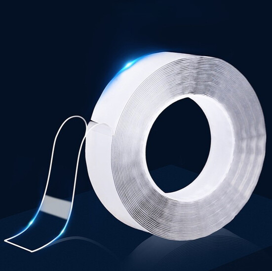 Нано скотч двухсторонний 2 см 5 м 1 шт. Прозрачный