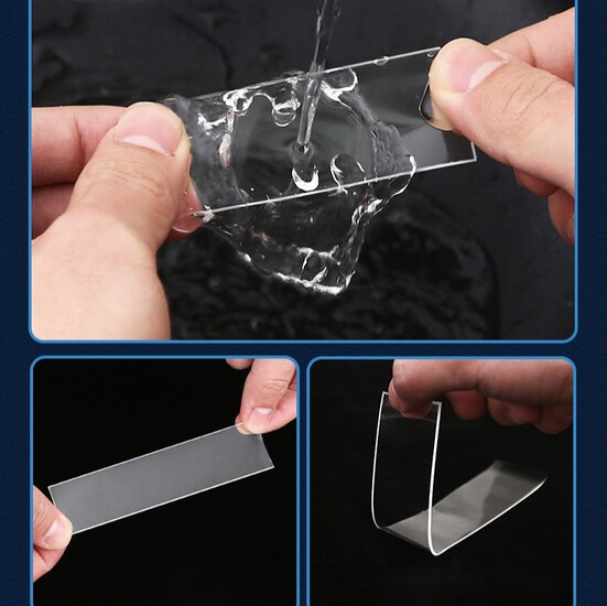 Нано скотч двухсторонний 2 см 5 м 1 шт. Прозрачный