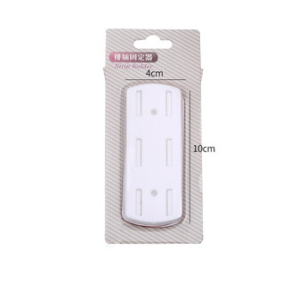 Кронштейн самоклеющийся держатель удлинителя 10х4 см 1 шт. Белый