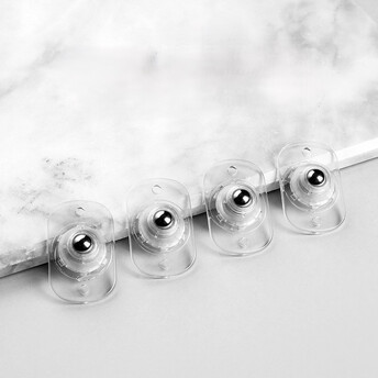 Комплект колесиков 360 4,5х2,7х1,3 см 4 шт. Прозрачный