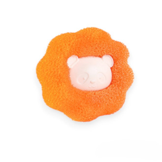 Мячик для сбора шерсти во время стирки 6х3 см 3 шт. Оранжевый