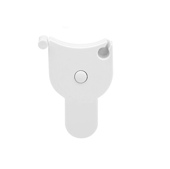 Метр м'який вимірювальна стрічка обхвату 152х1,4 см рулетка 8,5х5,5 см 1 шт. Білий