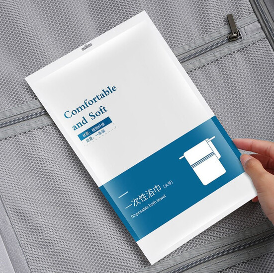 Дорожнее одноразовое полотенце 70х140 см 1 шт. Белый