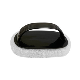 Губка скребок с держателем 14х8х5 см 1 шт. Черный