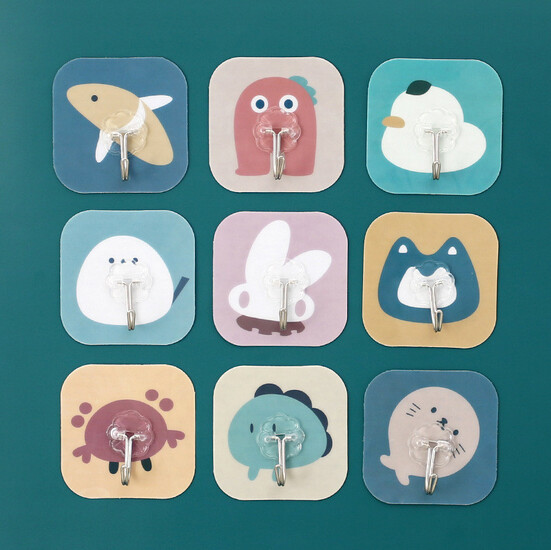 Крючок Рыбка ПВХ+метал 7,5х7,5 см 1 шт. Синий