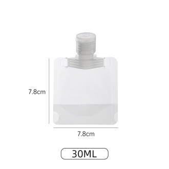 Дорожный флакон многоразовая емкость для косметики на 30 мл 1 шт. Прозрачный