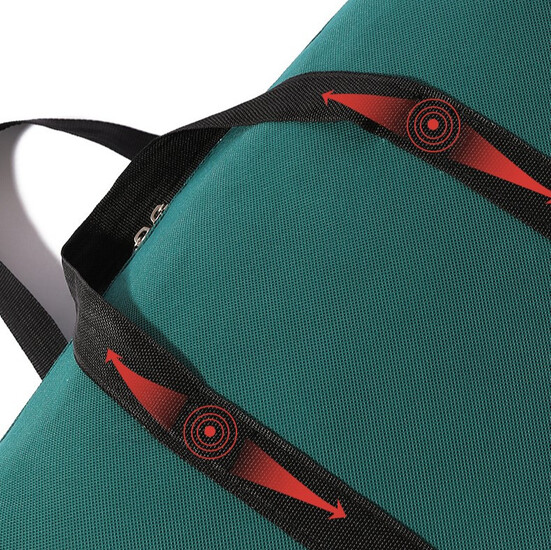 Сумка тканевая с молнией на 150 л 90х58х28 см 1 шт. Зеленый темный