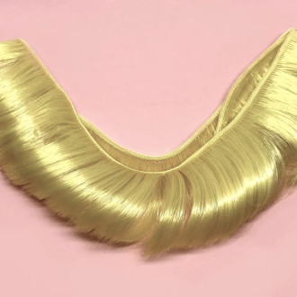 Волосы для кукол короткие Золотой блонд (№ 15) длина 5 см