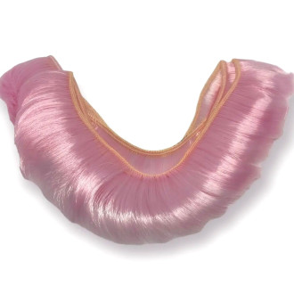 Волосы для кукол короткие Розовый (№ 22) длина 5 см