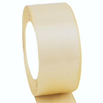 Лента атласная 5 см 1 рулон +-23 м Бежевый