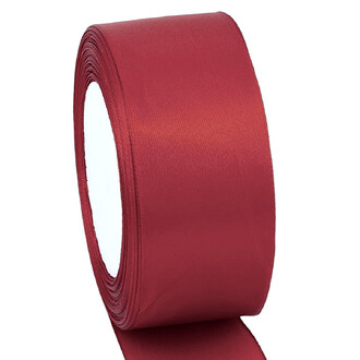 Лента атласная 5 см 1 рулон +-23 м Бордовый