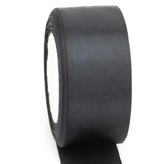 Лента атласная 5 см 1 рулон +-23 м Черный
