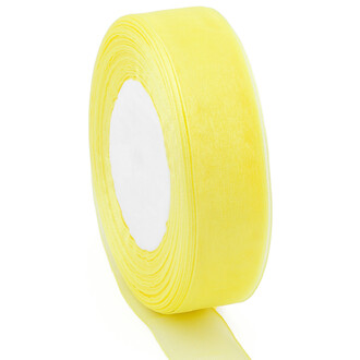Лента органза 4 см 1 рулон +-45 м Желтый