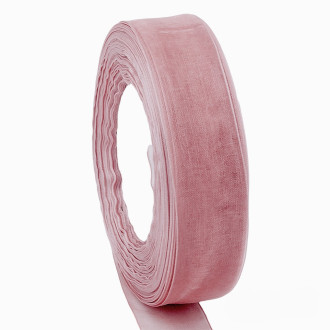 Лента органза 4 см 1 рулон +-45 м Пыльная роза