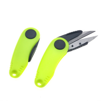 Сниппер ножницы ниткорезы складные пластиковый корпус 11,8х2,6 см 1 шт. Лимонный