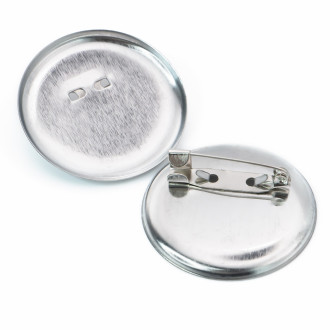 Основа для броши булавка с круглой платформой 2 отверстия 28 мм 10 шт. Платина