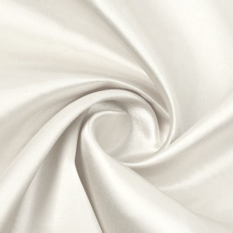 Ткань атлас LuxFabric 115 г/м² 1,5 м 1 м Молочный