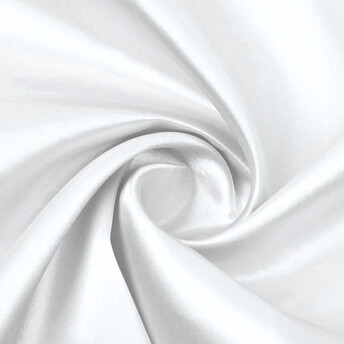 Ткань атлас LuxFabric 115 г/м² 1,5 м 1 м Белый