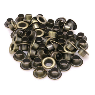 Люверсы втулка+шайба №100 Ø 3,5 мм 100 шт. Бронзовый