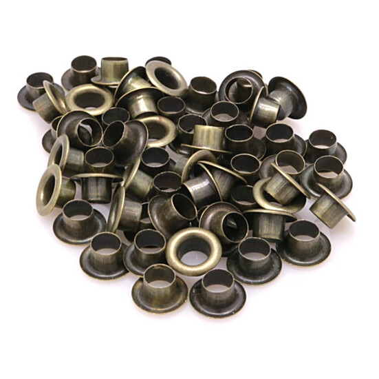 Люверсы втулка+шайба №100 Ø 3,5 мм 100 шт. Бронзовый