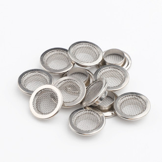 Люверсы сетка втулка+шайба №800 15,9х6 мм Ø 10 мм 10 шт. Платина