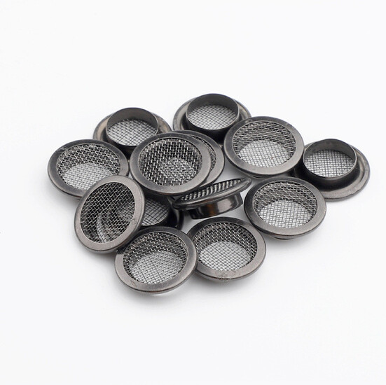 Люверсы сетка втулка+шайба №300 10,5х6 мм Ø 5 мм 20 шт. Черный Никель