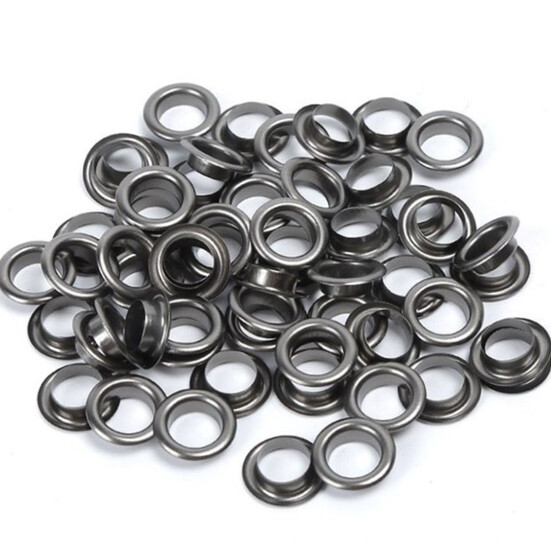 Люверсы втулка+шайба №400 Ø 6 мм 50 шт. Черный Никель