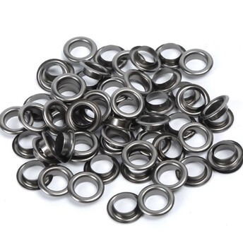 Люверсы втулка+шайба №300 Ø 5 мм 100 шт. Черный Никель