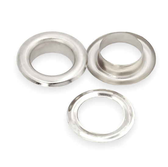 Люверсы втулка+шайба №800 Ø 10 мм 20 шт. Платина