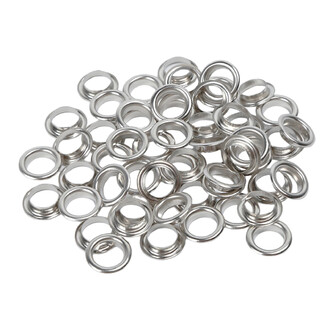 Люверсы втулка+шайба №150 Ø 4 мм 100 шт. Платина