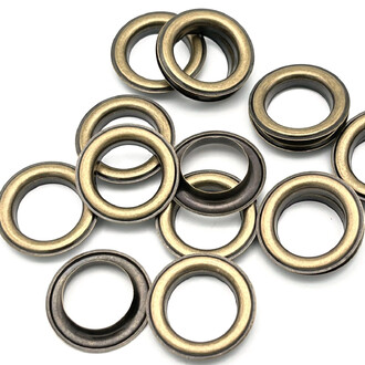 Люверсы втулка+шайба №800 Ø 10 мм 20 шт. Бронзовый