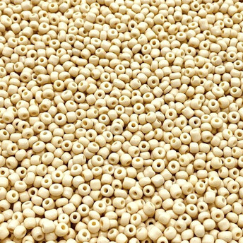 Бисер Натуральный 2 мм 50 г Ваниль