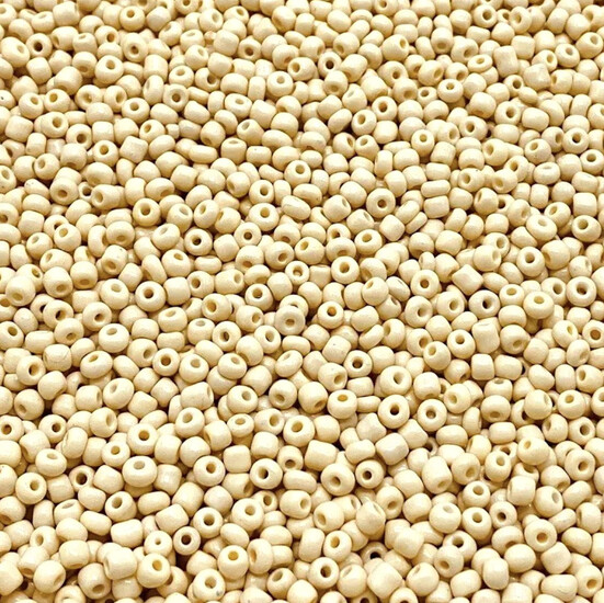 Бисер Натуральный 2 мм 50 г Ваниль