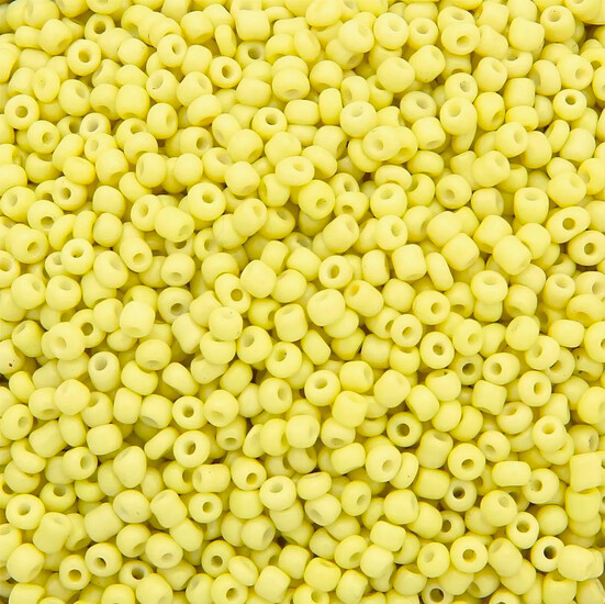 Бисер Натуральный 2 мм 50 г Цытрин яркий