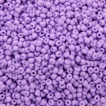 Бисер Натуральный 2 мм 50 г Сиреневый