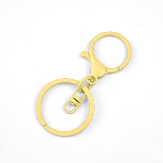 Карабин с кольцом основа для брелка карабин 34 мм кольцо 30 мм 67 мм 1 шт. Желтый