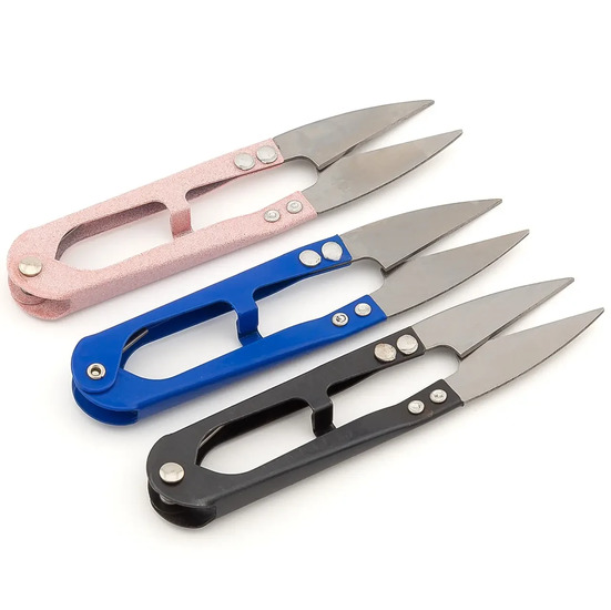 Сниппер ножницы ниткорезы металлический корпус 10х2 см 1 шт. Черный