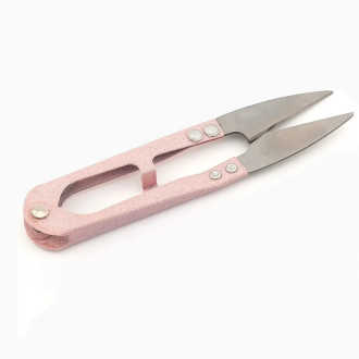 Сниппер ножницы ниткорезы металлический корпус 10х2 см 1 шт. Розовый светлый