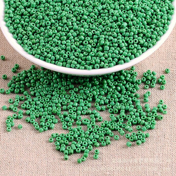 Бисер Натуральный 2 мм 50 г Зеленый