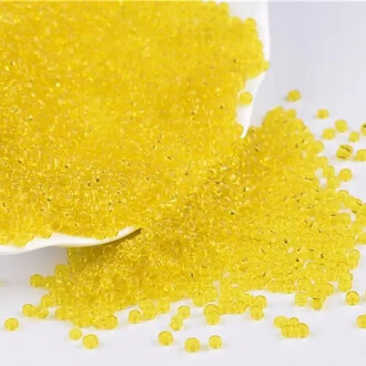 Бисер Прозрачный 2 мм 50 г Желтый