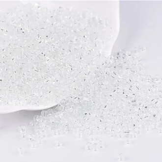 Бисер Прозрачный 2 мм 50 г Белый