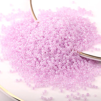 Бисер Блестящий 2 мм 50 г Сиреневый нежный