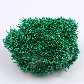 Тычинки двойные перламутровые 6х0,1 см +-360 шт. Изумрудный