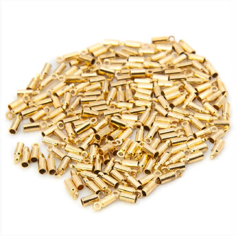 Колпачок-окончание 2х6 мм Ø 1 мм +-30 шт. Золото