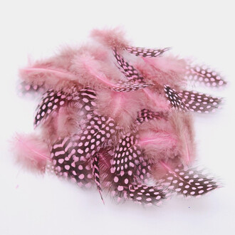 Перья цесарки 5-11 см 10 шт. Розовый_ПД8 024Р