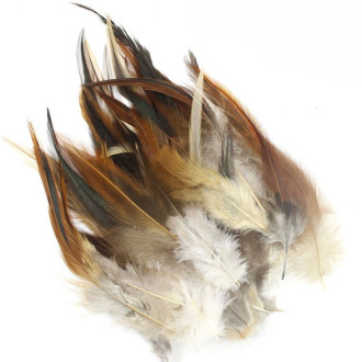 Перья куриные 10-15 см 20 шт. _ПДД 003