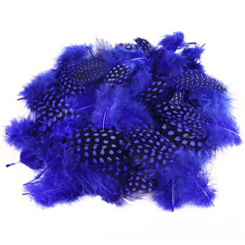 Перья цесарки 5-11 см 10 шт. Синий_ПД8 024С
